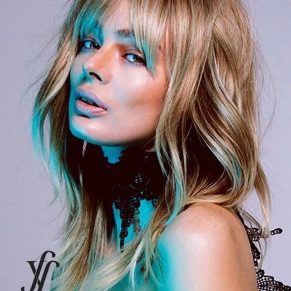 Brown w/Hilite NEW WIG, layered & textured style with Mono Part HEAT FRIENDLY